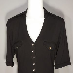 WHITE HOUSE BLACK MARKET CASUAL BLACK DRESS